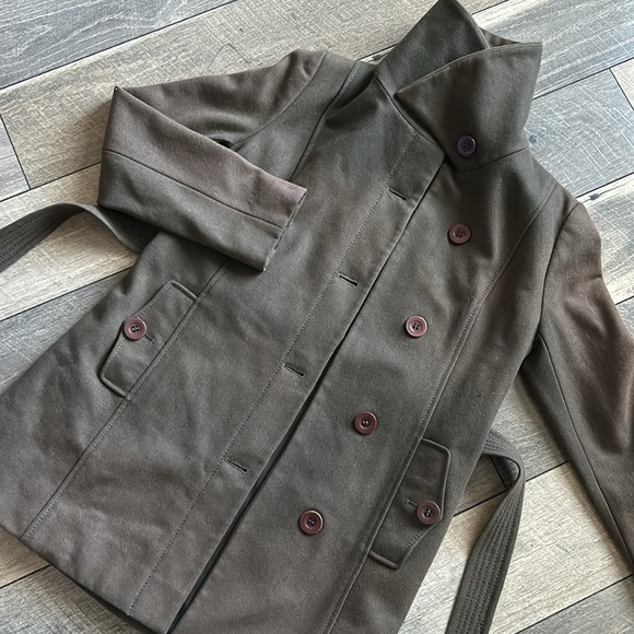 Nine West Olive Wool Pea Coat - Picture 11 of 16